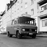 Statens Järnvägar, SJ Transport-skylt på Svelast-bil. Foto för Karek, (Rådström)