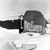 Trähus-transport. Byggplats Solna - Vallentuna