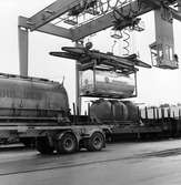 Solnaterminalen. Containertransport