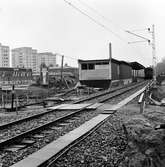 Ombyggnadsarbete inför kommande pendeltågstrafik, linjen Älvsjö - Västerhaninge.