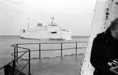 Tågfärjan M/S Götaland. Byggdes av A/S Nakskov Skibsværft, Nakskov, Danmark. Systerfartyg M/S Svealand. Levererades 1973-04-18 till Statens Järnvägar, SJ, Trelleborg för att trafikera leden Trelleborg - Sassnitz