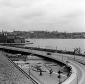 Norra Järnvägsbron, på linjen mellan Stockholm Central och Riddarholmen. (Tegelbacken)