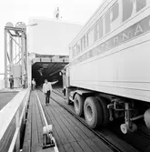 Terminalen i Ystad. Polska tågfärjan Nikolaj Kopernik.