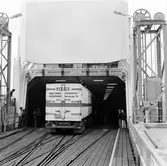 Polska tågfärjan Nikolaj Kopernik. Terminalen i Ystad.