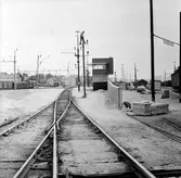 Färjeläget,Trelleborg. Byggbilder från nya färjeläget, piren och bangård.