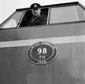 Statens Järnvägar, SJ T21 98. Transport av flytande järn Spännarboda - Surahammar.