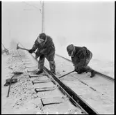 Spårunderhåll, vinter.