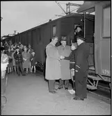 Alf Larsson som Nils Holgersson för Statens Järnvägar, SJ.