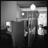 Interiörbild, SJ resebyrå i Berlin. Statens Järnvägar.