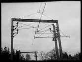 Detalj, kontaktledningsstolpe.