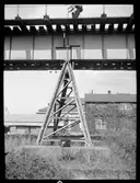 Fundament till järnvägsbro.