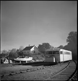 Rälsbuss tillhörande Statens Järnvägar, SJ Ydo1 422, vid Hästholmens hamn.