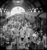 Statens Järnvägar, SJ Co9b 2852 i en banhall.