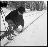 Spårunderhåll på vinter.