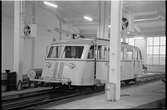 Ystads nya lokstation, uppförd av Statens Järnvägar, SJ 1946-1948. Hilding Carlsson Motorvagn.