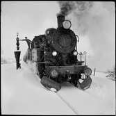 Vattenpåfyllning av SJ S1 1925, Röån. Statens Järnvägar.