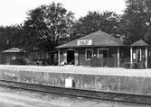 Provisorisk station under ombyggnaden