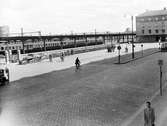 Västergötland - Göteborgs Järnväg, VGJ ( Västgötabanornas) stationshus till höger