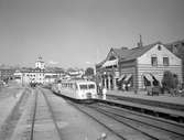 Statens Järnvägar, SJ rälsbusståg.Stationen togs i bruk 1903