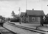 Immeln järnvägsstation
Köpman Larsson 1945.