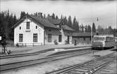 Månsarp station. Halmstad - Nässjö Järnväg. HNJ - rälsbuss.