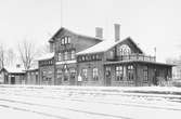 Åmål station BJ.Bergslagernas Järnvägar.