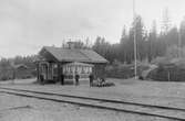 Stationen låg i södra änden av uthamnen.