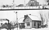 Trafikplats anlagd 1898-99. Stationshuset, envånings med två gavlar mot banan, tillbyggdes och renoverades 1942