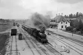 Stationen. Ånglok H3 med tåg.