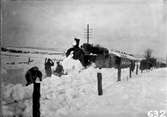 Hjo - Stentorps Järnväg, HSJ lok 11 med tåg, fast i snön