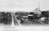 Järnvägsstation i Kopparberg. Stationshuset anlagd 1875.
Vid järnvägsspåret mellan Frövi-Vanneboda-Kopparberg-Grängesberg