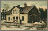Järnvägsstationen i Gustafs.
