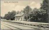 Järnvägsstationen i Karlsby.