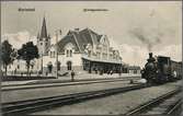 Järnvägsstationen i Mariestad.