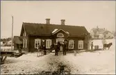 Den tillfälliga Järnvägsexpeditionen i Strömsund som SJ, Statens Järnvägar, hyrde en period år 1912.