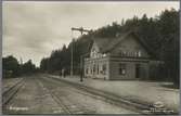 Järnvägsstationen i Brötjemark.