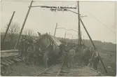 Urspårning av Djursholmsbanan 1906.