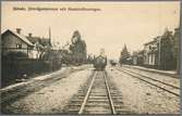 Öppen godsvagn på Jädraås station.