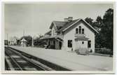 Järnvägsstationen i Kvicksund.