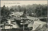 Bron över Svartån på linjen mellan Mjölby och Hogstad.