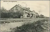 Mörsils järnvägsstation.