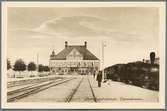 Ruda - Oskarshamns Järnväg, ROJ Lok 1 vid Oskarshamn station.