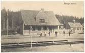 Järnvägsstationen i Ålberga.