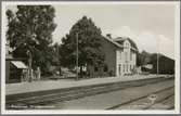 Järnvägsstationen i Örkelljunga.