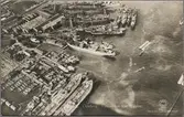 Götaverken från flygplan.