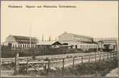 Fabriksverkstäder med industrispår.
