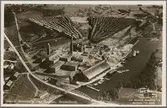 Flygfoto över Domsjö Sulfitfabrik i Örnsköldsvik.