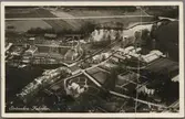 Flygfoto över Strömsbro fabriker.