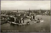 Stockholmsvy, med Riddarholmen i förgrunden.