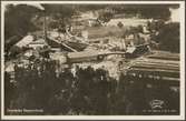 Flygfoto över Grycksbo pappersbruk.
